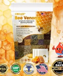 CROAIE™ Bee Venom & Herbal Slimming Foot Patches for Lymphatic Support and Blood Sugar Balance