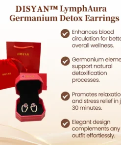 Disyan™ LymphAura Germanium Detox Earrings