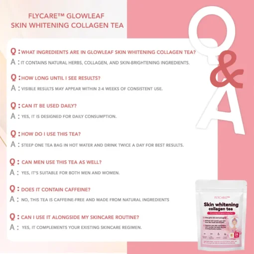 FLYCARE™ GlowLeaf Skin Whitening Collagen Tea