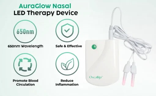 Fivfivgo™ AuraGlow Nasal LED Therapy Device