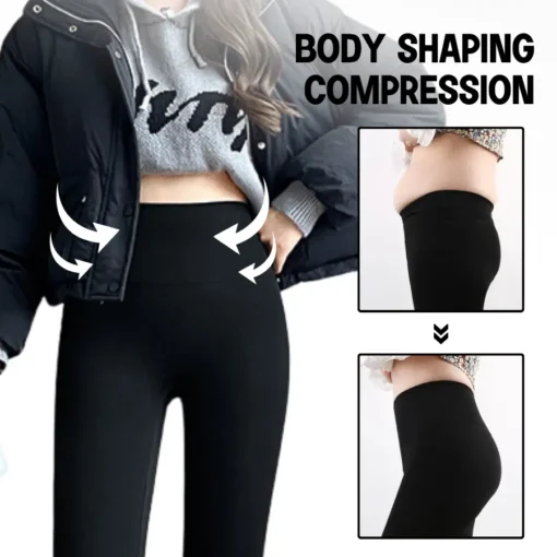 Fivfivgo™ Winter Fleece-Lined Compression Leggings