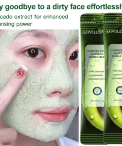 LOVILDS™ Complex Acid Avocado Cleansing Facial Bubble Mask