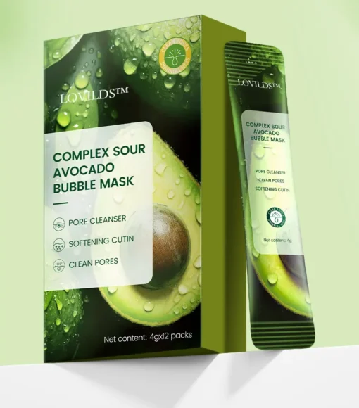 LOVILDS™ Complex Acid Avocado Cleansing Facial Bubble Mask