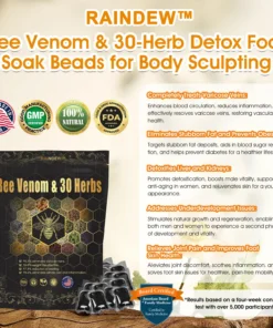 RAINDEW™ Bee Venom & 30-Herb Detox Foot Soak Beads for Body Sculpting