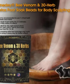 RAINDEW™ Bee Venom & 30-Herb Detox Foot Soak Beads for Body Sculpting