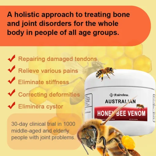 Raindew® Australian Honey Bee Venom Pain & Bone Healing Cream