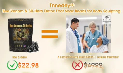 Tnnedey® Bee Venom & 30-Herb Detox Foot Soak Beads