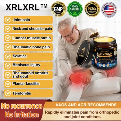 XRLXRL™ Bee Venom Pain Relief Bone Healing Cream