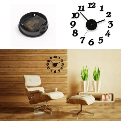 3D Large Wall Clock