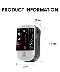 KISSHI™ Premium Next- Generation 3-in-1 Non- Invasive Laser Glucose Meter