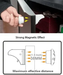 Magnetic Child Lock– No Drilling Required