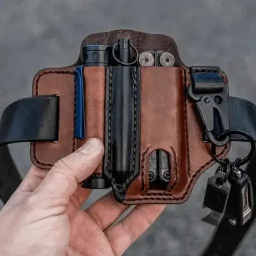 Multi tool leather sheath