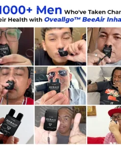 Oveallgo™ BeeAir Double Holes Nasal Inhaler for prostate Wellness