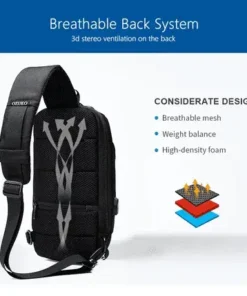 USB Anti-Theft Sling Backpack